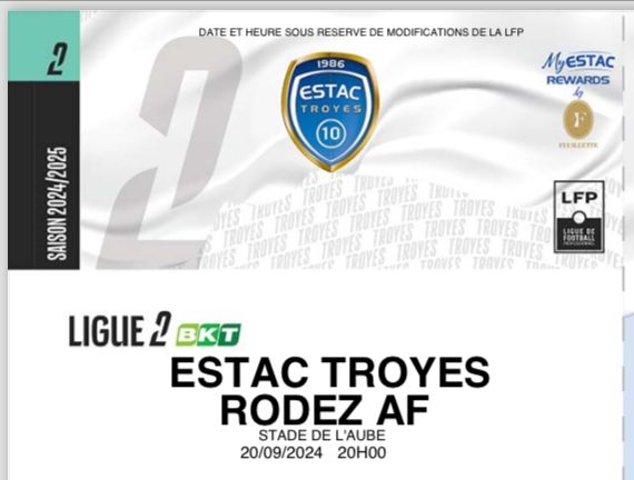 Matchs de l'ESTAC